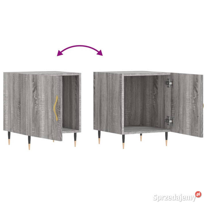 Szafka nocna szary dąb sonoma 40x40x50 WM827528