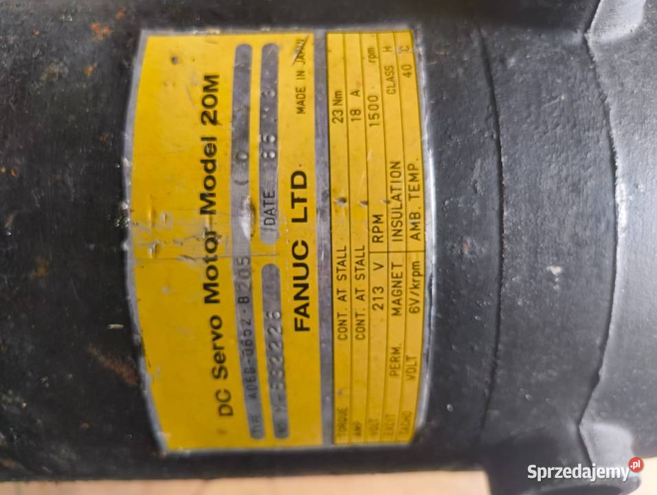 FANUC motor A06B0652B205 Wrocław