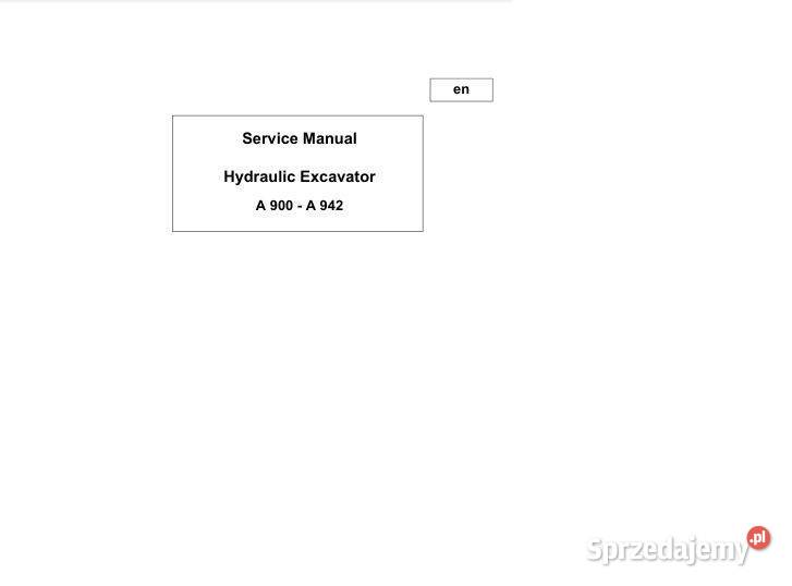 Liebherr A900 A902 A912 A922 A942 instrukcja Kielce