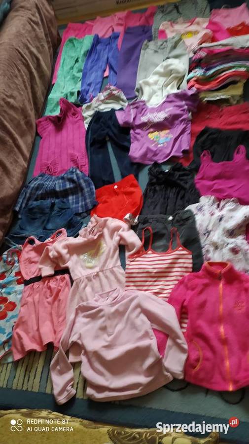 ubrania dziewczęce rozmiar 122 128 paka ubrań 62 Poznań