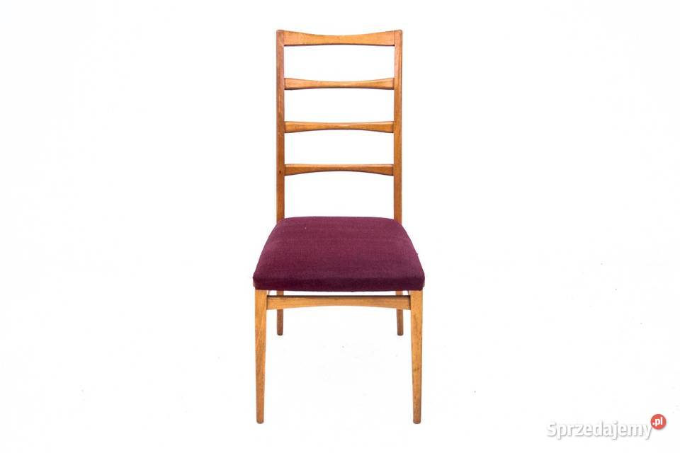 Tekowe krzesło duński design Dania lata 60
