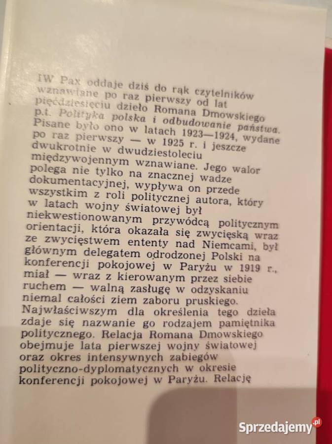 Roman Dmowski Polityka polska i odbudowanie Pozostałe Kielce