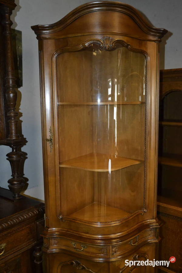 witryna narożna orzech