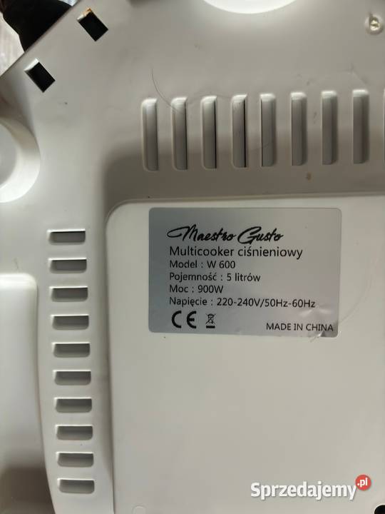 Multicooker MaestroGusto W600 łódzkie Wiśniowa Góra