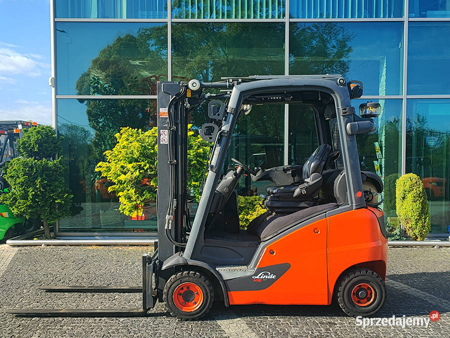 Wózek widłowy gazowy Linde H16T01 LPG triplex małopolskie Kęty