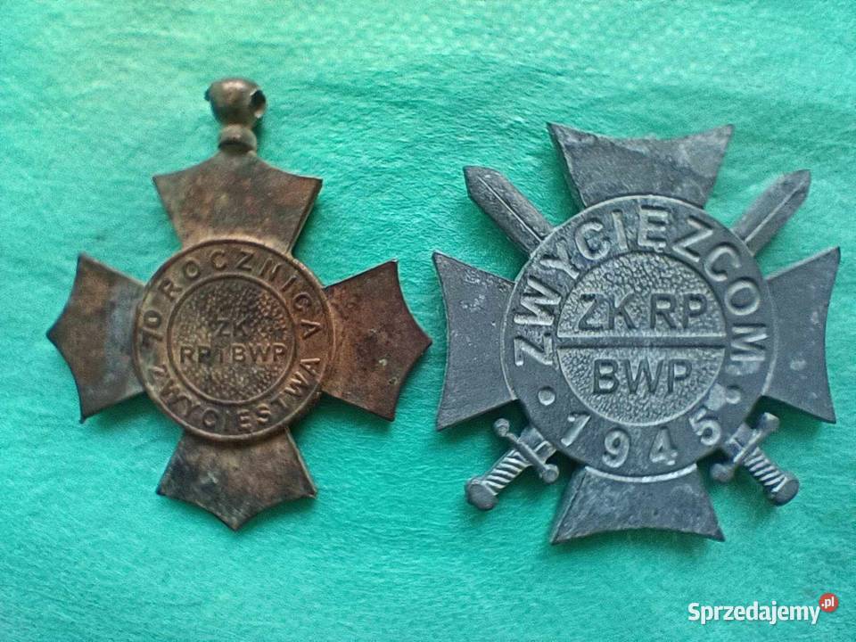 Komplet odznak Zwycięzcom 1945 Łódź