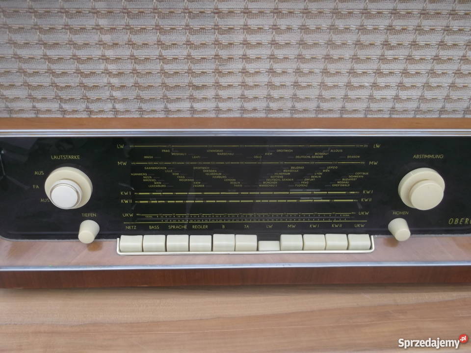 stare radio lampowe OBERON renowacji lubelskie Gościeradów Ukazowy