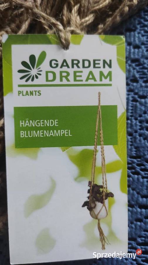 Kwietnik wiszący z juty Zielona Góra