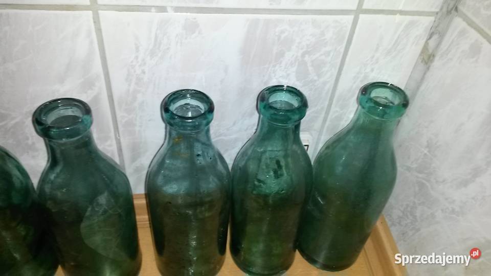ZABYTKOWE PRZEDWOJENNE BUTELKI MLEKA Porcelana i szkło sprzedam