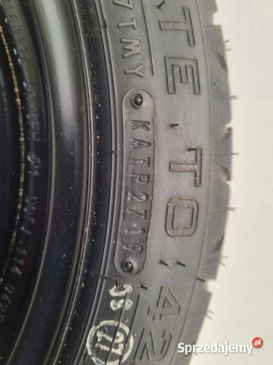 KOŁO ZAPASOWE DOJAZDOWE 12570 R16 Yaris III KOŁO osobowe sprzedam