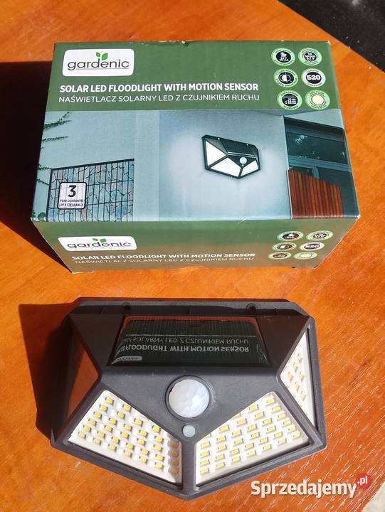Naświetlacz solarny LED z czujnikiem ruchu