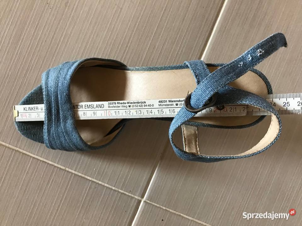 Sandały denim damskie 38 inna lubuskie Zbąszynek sprzedam