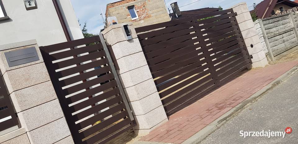 Brama skrzydłowa 500x150 MASTER 83 ogrodzenie skrzydłowa Bramy Wrocław