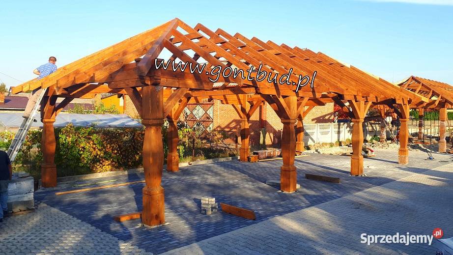 altana drewniana 4x6m garaż altanka Lublin