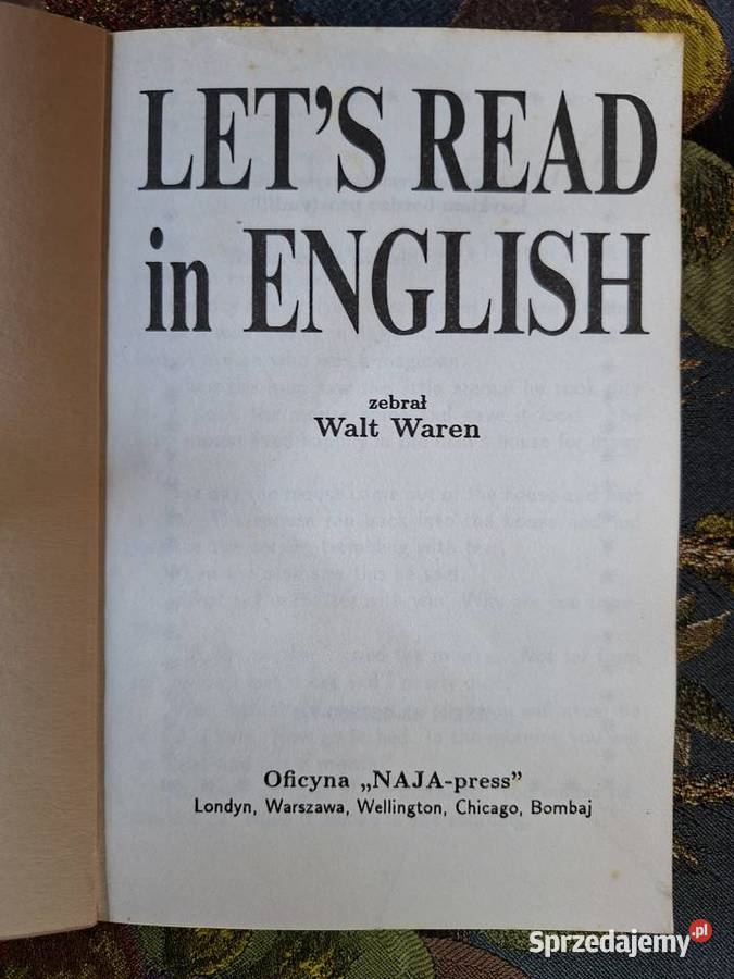 Lets read in English Wlt Waren małopolskie