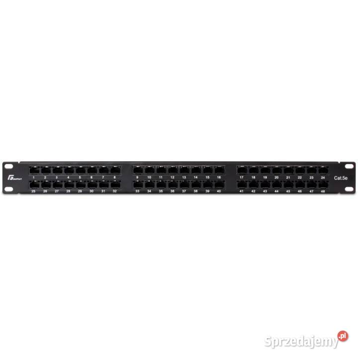 PATCH PANEL UTP CAT5E 48 PORTÓW PGF5EUTP48B9 Knurów