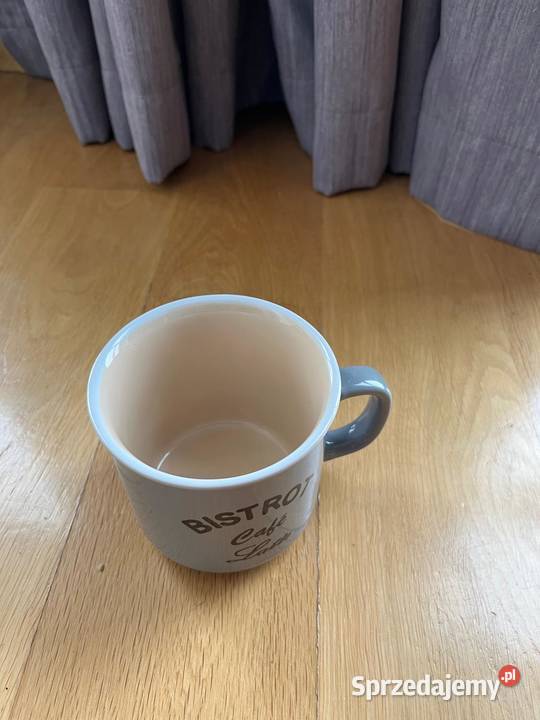 Kubek Bistrot Caf Latte 400 ml ceramiczny szary Dom i Ogród mazowieckie Warszawa