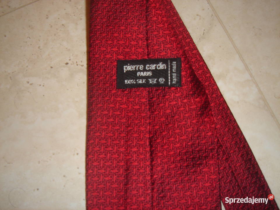 Krawat jedwabny Pierre Cardin używany