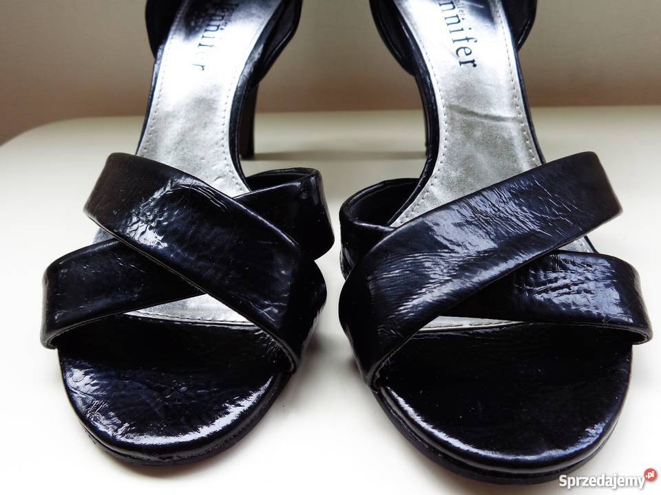 Szpilki czarne połysk rozmiar 37 JENNIFER obcas Warszawa
