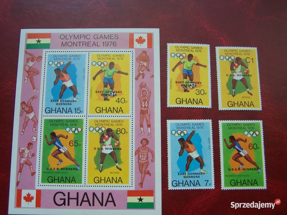 Ghana 1976 MNH Olimpiada Montreal 76 Sport Tychy sprzedam