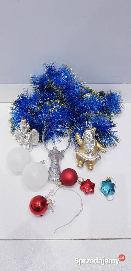 Zestaw starych plastikowoszklanych ozdób Dąbrowa Górnicza