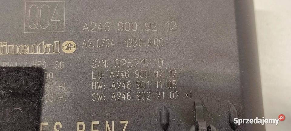 MERCEDES CLA X117 MODUŁ KLAPY BAGAŻNIKA sprzedam