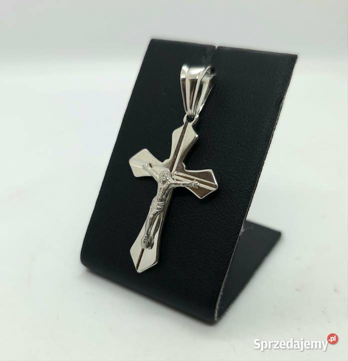 Nowa srebrna zawieszka próby 925 220g krzyżyk warmińsko-mazurskie Elbląg