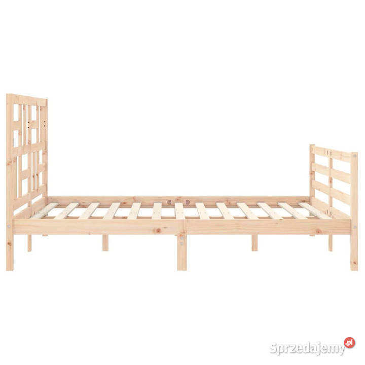 Rama łóżka z wezgłowiem lite drewno 160x200 Warszawa