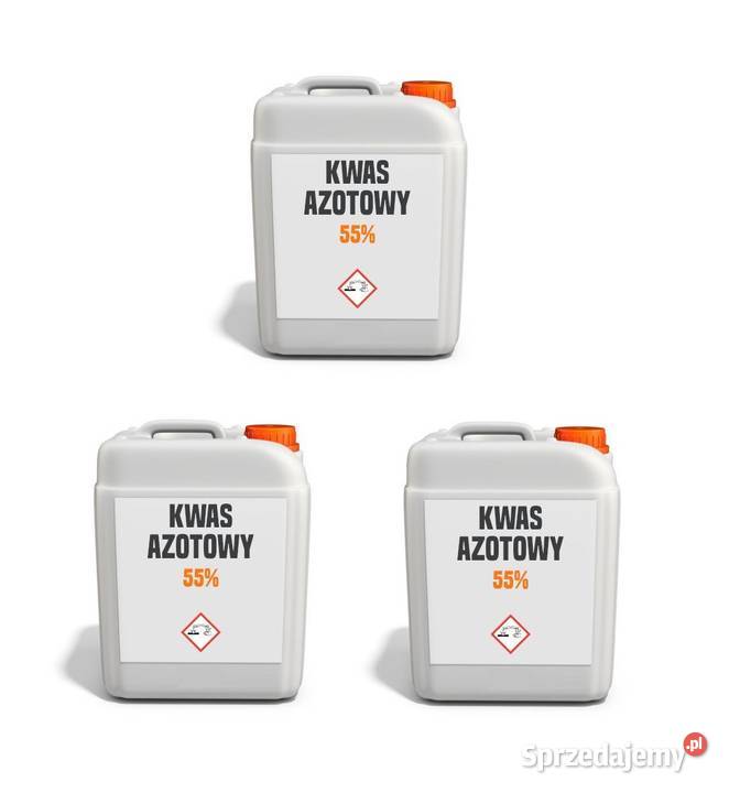 Kwas azotowy 55 3 kanistry X 25 wysyłka cała Pozostałe dolnośląskie Brzeg Dolny