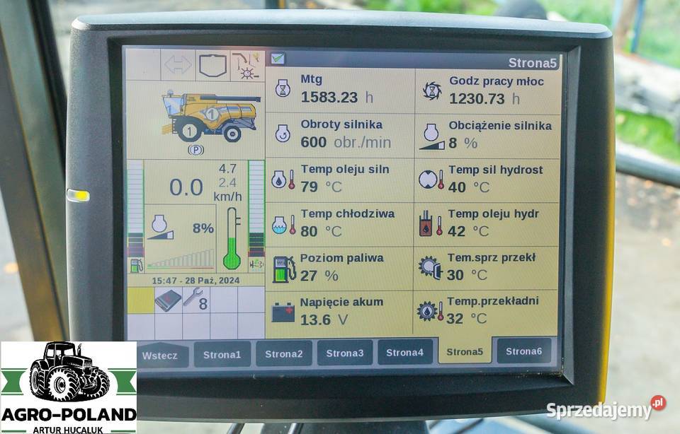 Kombajn zbożowy HOLLAND CX 890 12301583 h