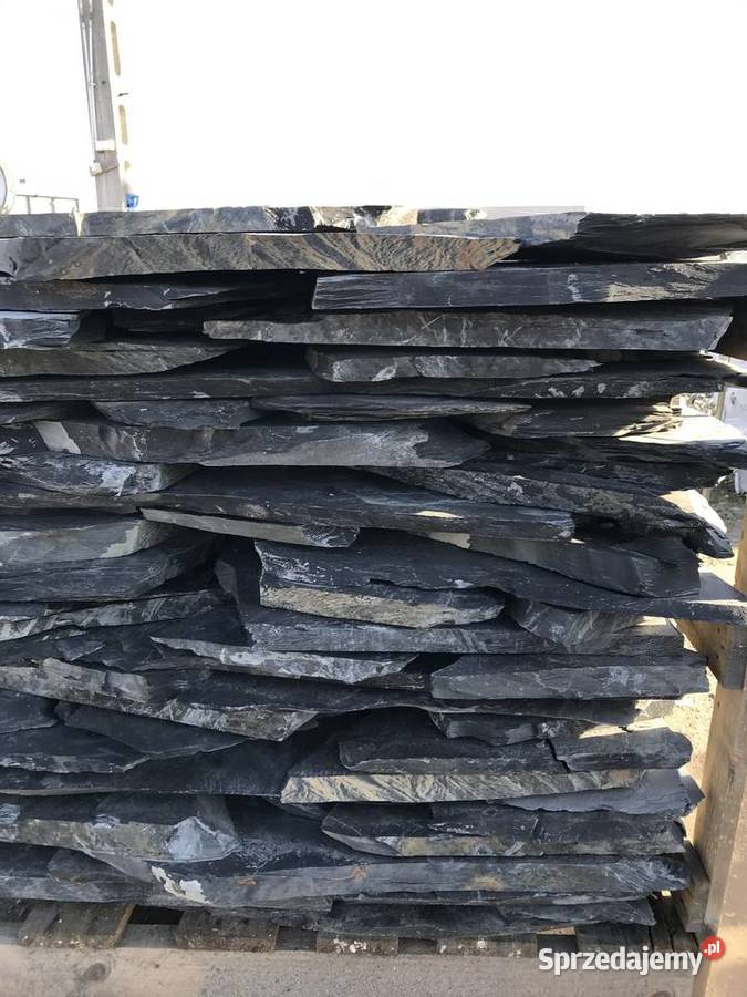 Czarny Kamień Płyty Kamienne na Schody Taras Stare Babice