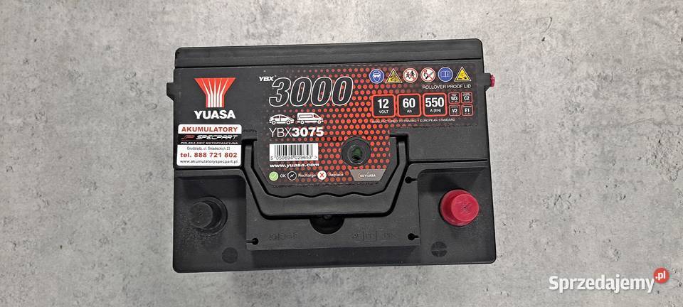 Akumulator Yuasa 60Ah 550A Grudziądz Śniadeckich