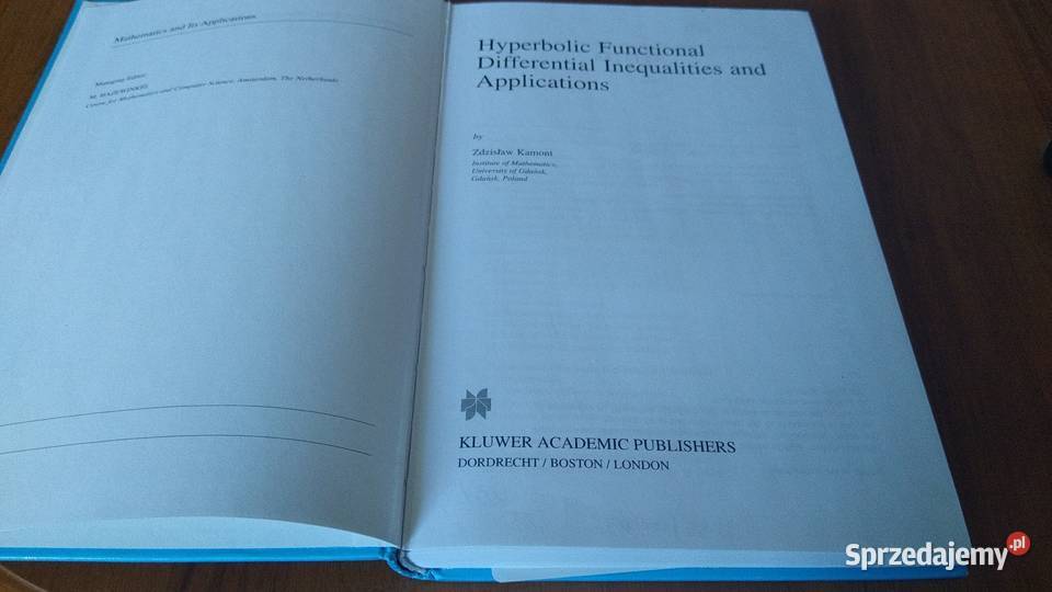 Hyperbolic functional differential inequalities pomorskie Gdańsk