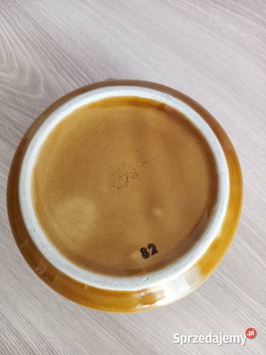 Brązowa sosjerka porcelit Tułowice PRL Kraków sprzedam