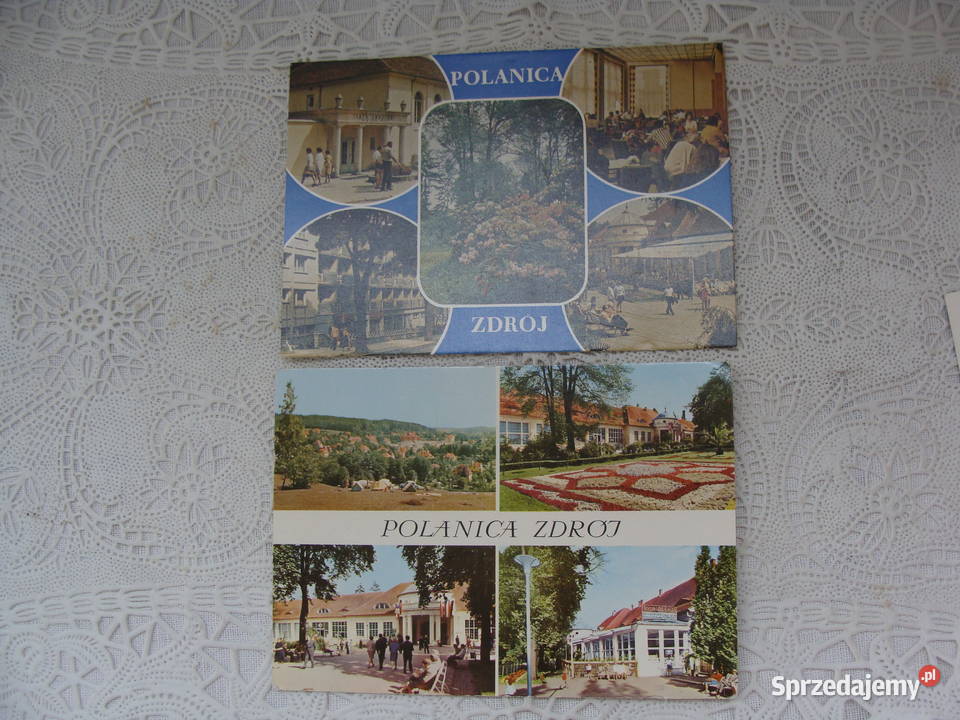 Pocztówki Polanica Zdrój PRL wielkopolskie Poznań