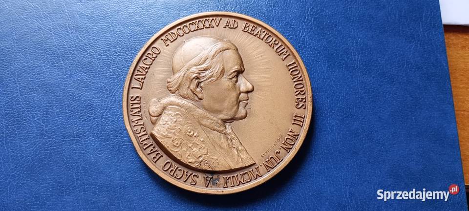 Stare monety Medal Pius X Chrzest Święty podkarpackie Lesko