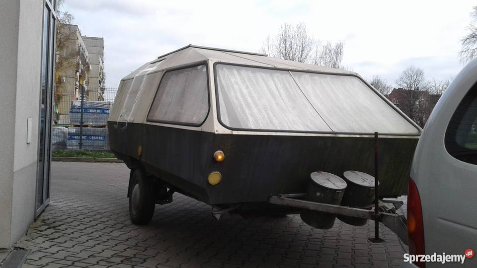 Retro Przyczepa kempingowa Ponorka Wenzel PRL Rok produkcji 1980 Zawiercie