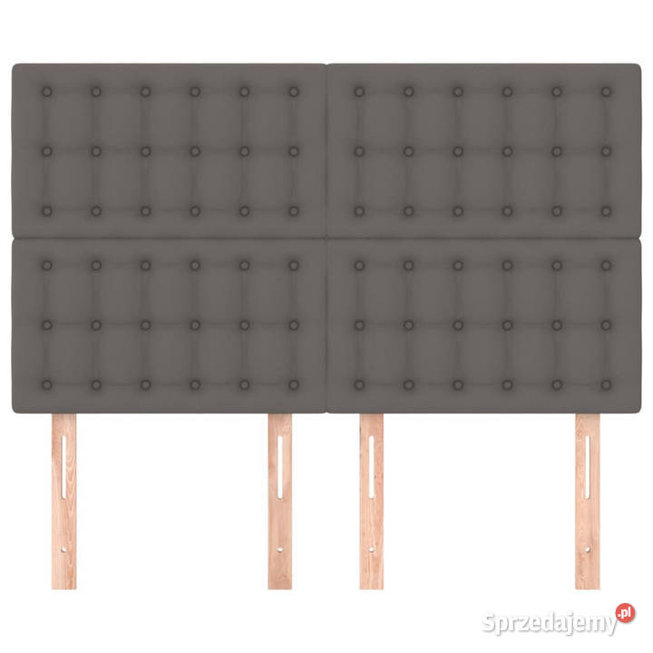 Zagłówki do łóżka 4 szare 72x5x7888 sztuczna mazowieckie Warszawa