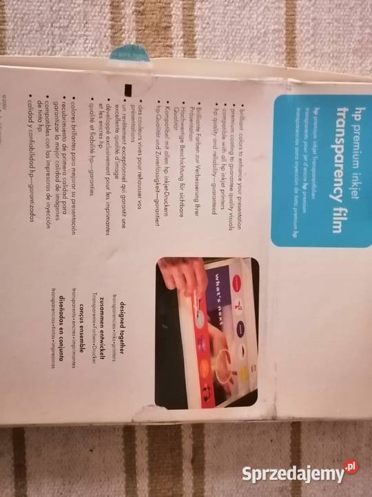 Hp premium inkjet transparency film A4 50 sztuk dolnośląskie Legnica