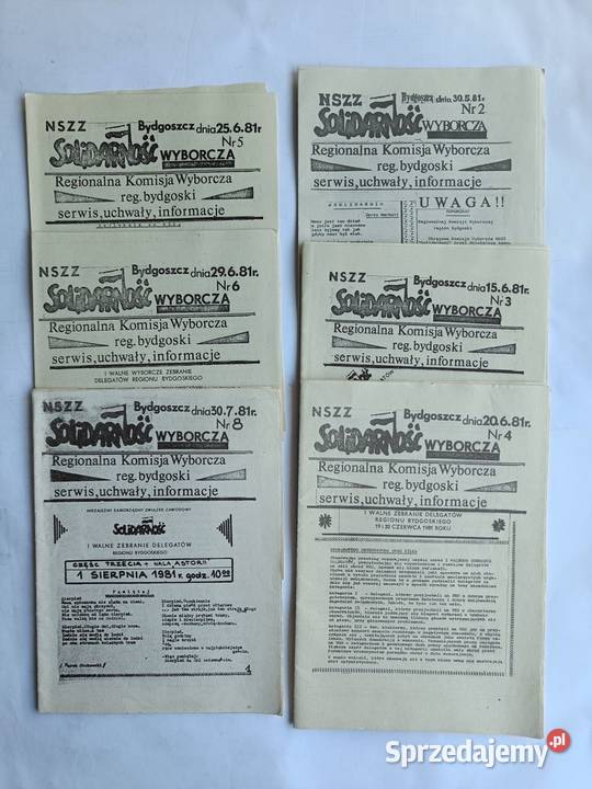 NSZZ Solidarność Wyborcza region bydgoski 1981r miękka Gdynia