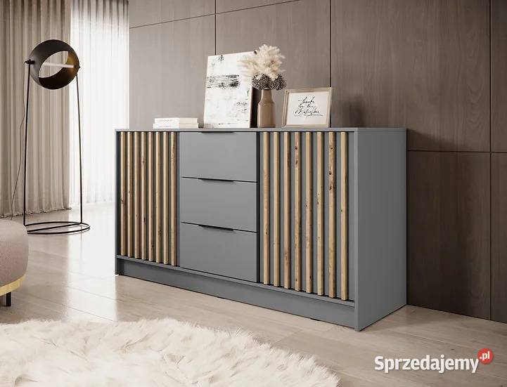 NOWA pojemna komoda nelly3d LAMELE szybka opolskie