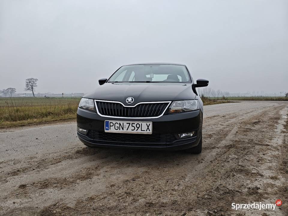 Skoda Rapid Liftback 10TSI 6biegów polski salon światła do jazdy dziennej wielkopolskie Gniezno
