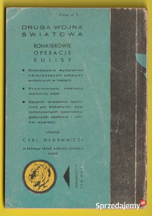 ŻÓŁTY TYGRYS AGONIA FELDMARSZAŁKA 1966