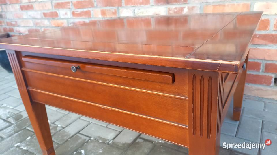 Stolik kawowy stylowy drewniany z szufladami i Meble zachodniopomorskie Gawroniec