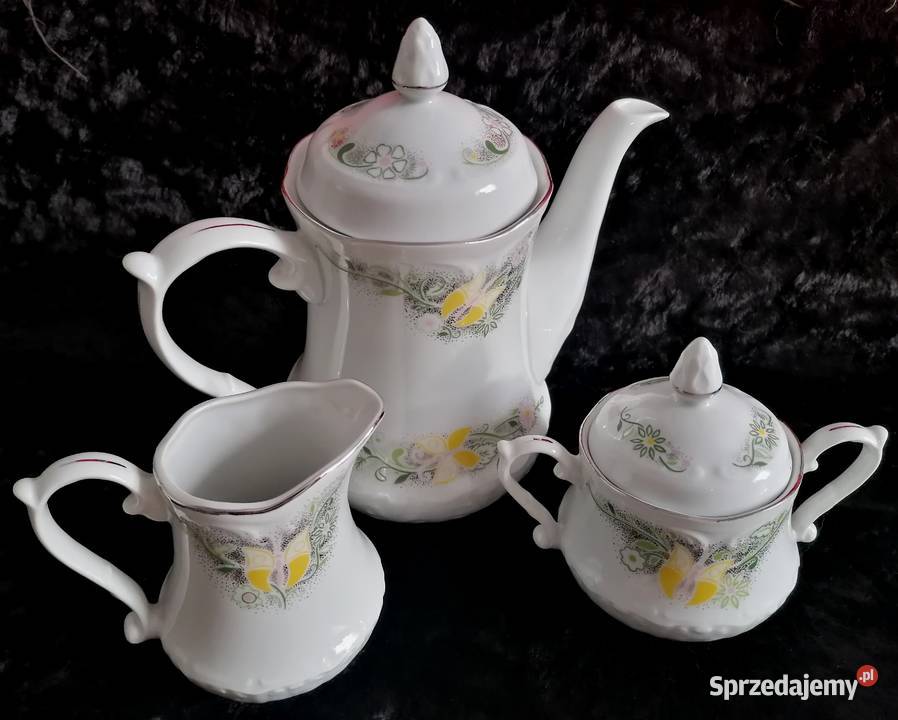 Piękny serwis kawowy z Włocławka stan idealny Sosnowiec