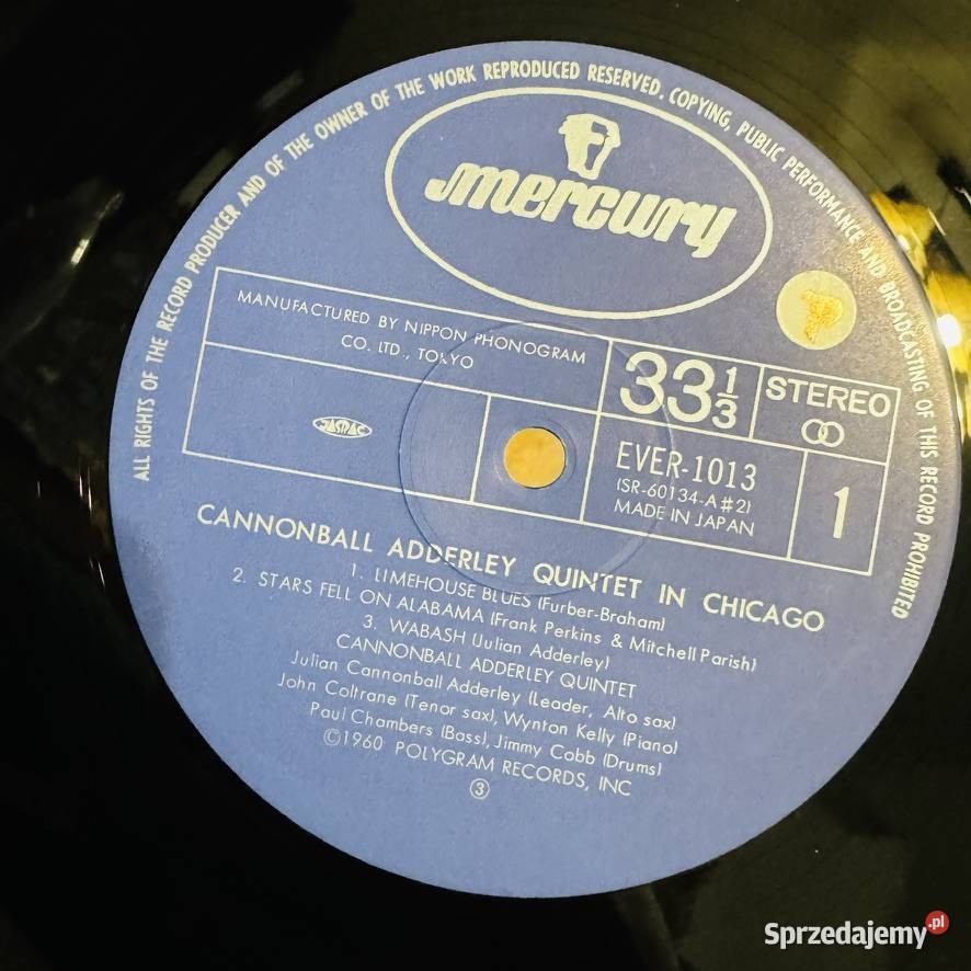 Cannonball Adderley In Chicago NMNM Japan LP płyta winylowa Gdynia sprzedam