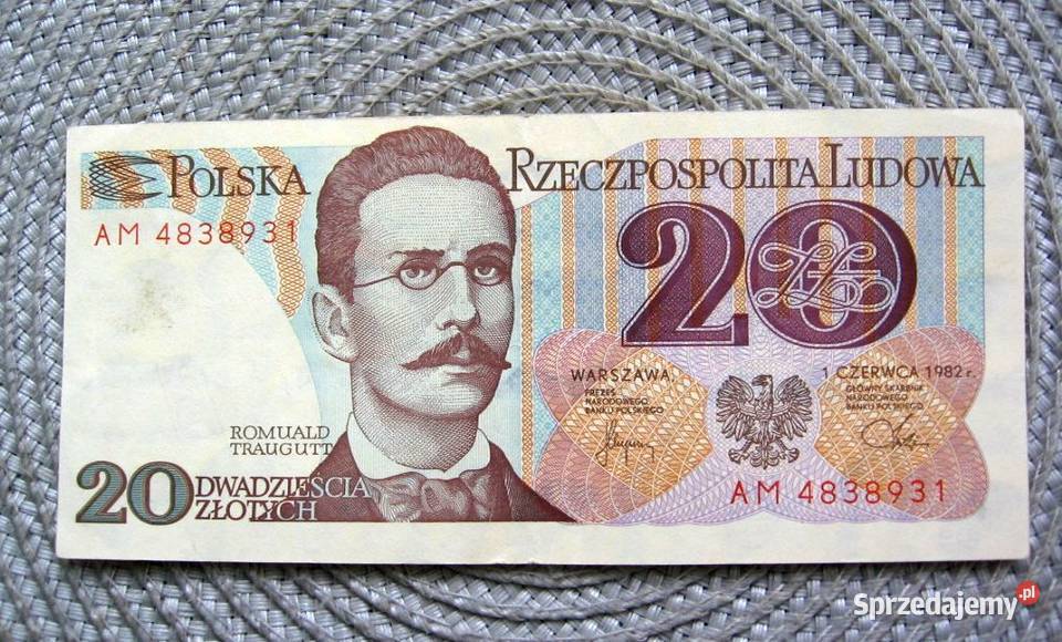 Polska 20 1982r Seria AM Traugutt wielkopolskie