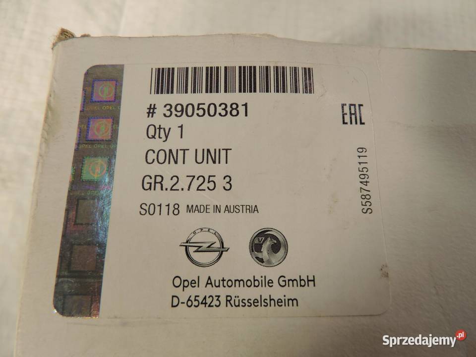 MODUŁ LAMPY LED JEŻ OPEL INSIGNIA B 39050381 Przetwornice