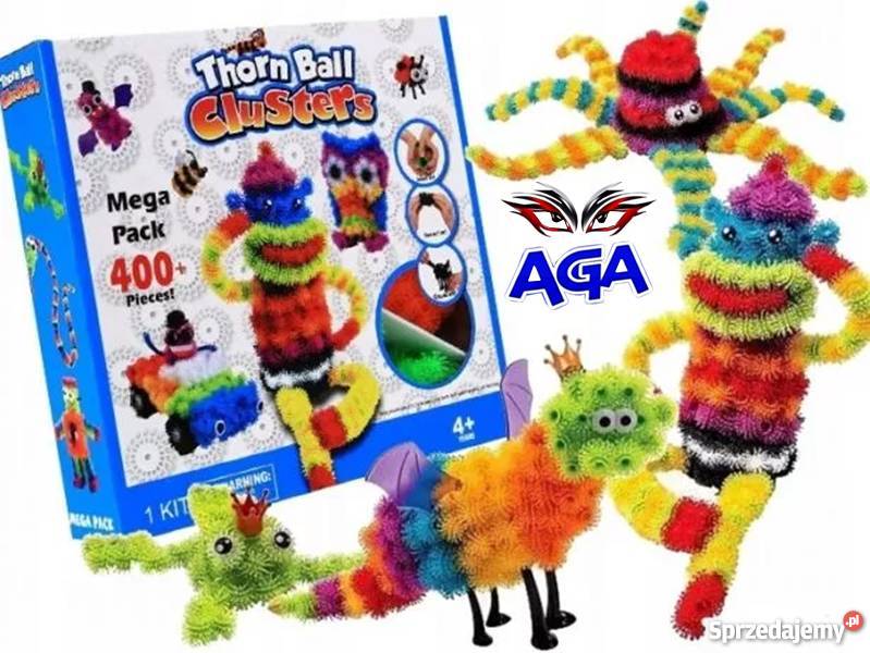 Thorn Ball Clusters 400 Elementów Kolorowe Rzepy 3 lata+ Częstochowa