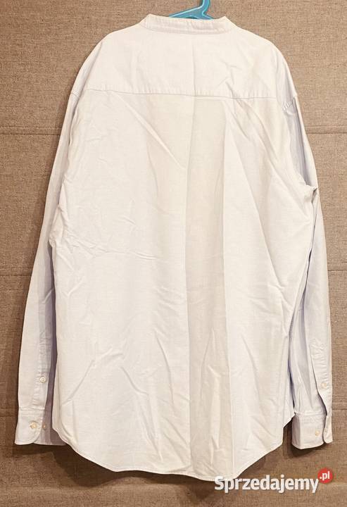 Błękitna męska koszula z długim rękawem ZARA mazowieckie Żyrardów